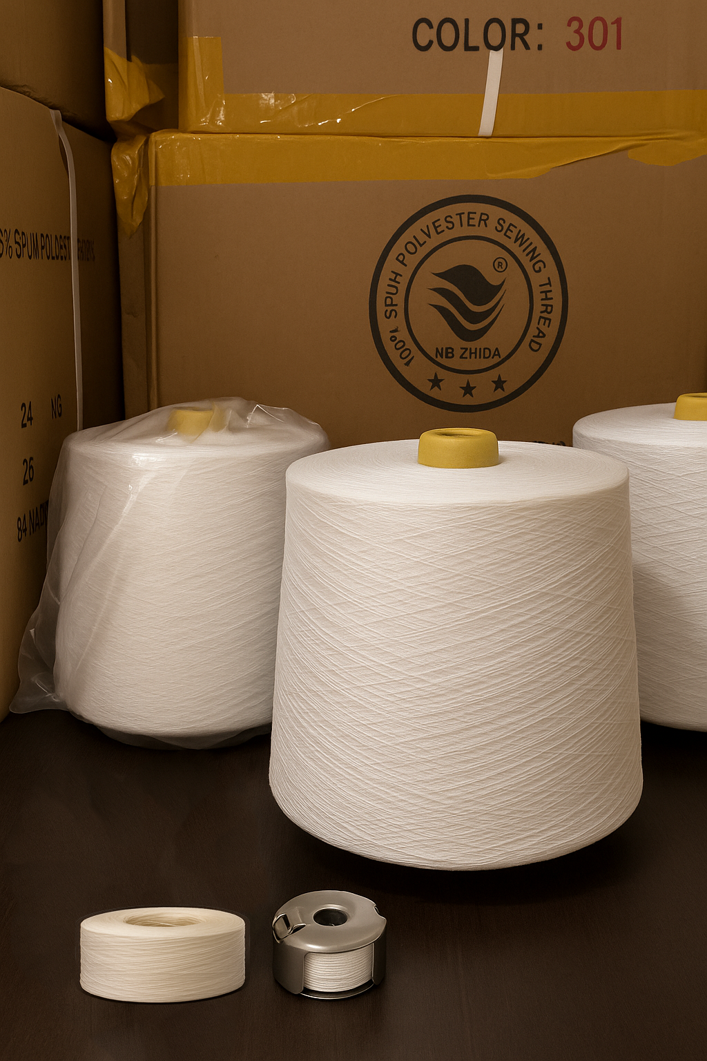 Hilo Spun – Hilo Inferior para Bordado Industrial - Imagen 3